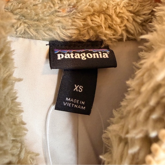 Patagonia Fleece Vest Brown Tan Womens XS - Picture 7 of 7
